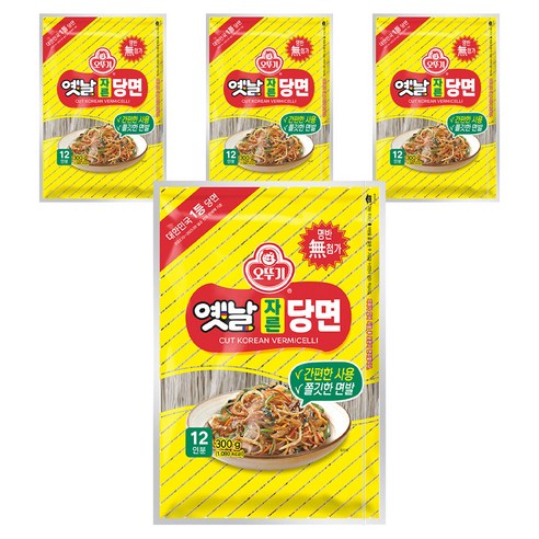 오뚜기옛날 자른당면, 300g, 4개