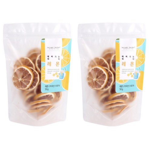 딜라잇가든 예뻐지는 워터 레몬칩, 50g, 2개