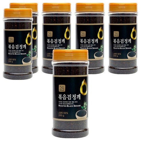 꼬손 볶음 검정깨, 200g, 6개