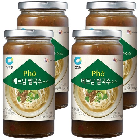 청정원 베트남 쌀국수 소스, 4개, 370g