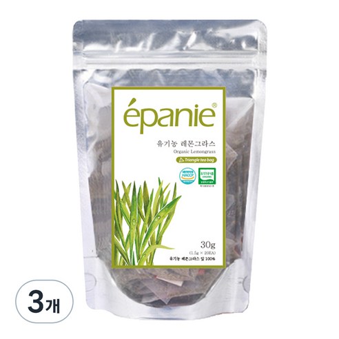 에빠니 유기농차 티백 레몬그라스, 30g, 20개입, 3개