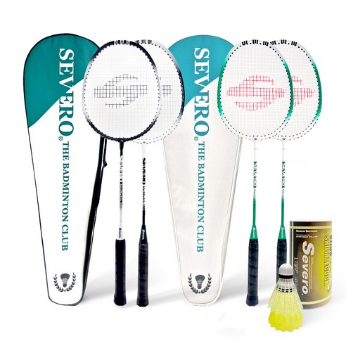 세베로 배드민턴 라켓 BNW-100 + GNW-100 세트, 1세트, BNW-100, GNW-100