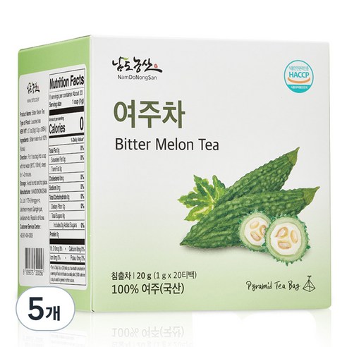 남도농산 여주차 티백, 1g, 20개입, 5개