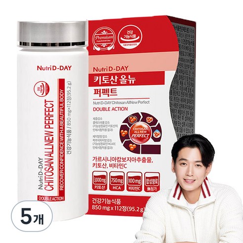 뉴트리디데이 키토산 올 뉴 퍼펙트, 112정, 5개