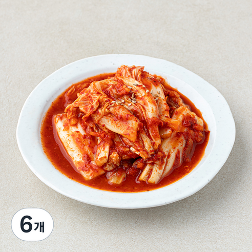 더반찬 썰은 배추김치, 250g, 6개