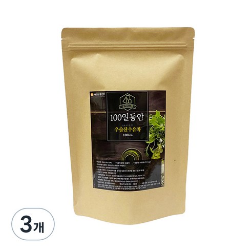 정앤정 100일동안 우슬산수유차 삼각티백, 1.2g, 100개입, 3개