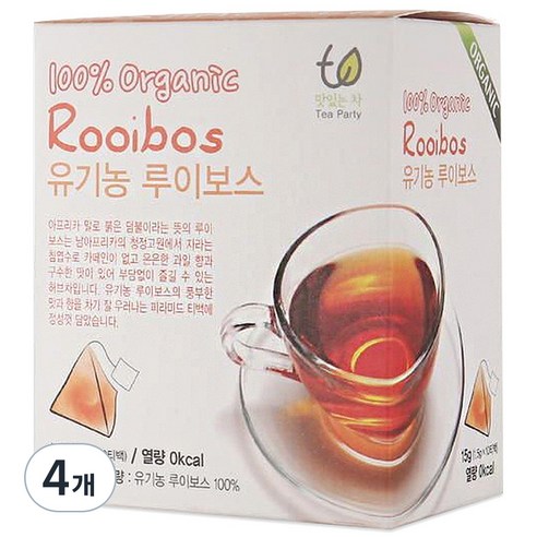 맛있는차 유기농 루이보스차, 1.5g, 10개입, 4개