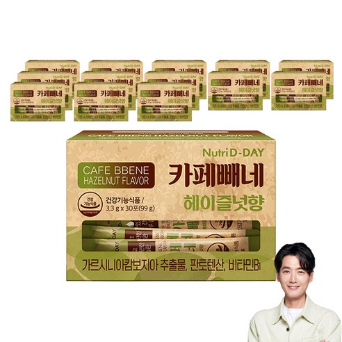 뉴트리디데이 카페빼네 다이어트식품 헤이즐넛향, 99g, 14개