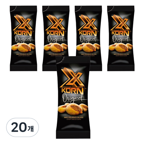 XKORN 옥수수 스낵 오리지날맛, 30g, 20개