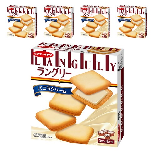 랑그리 바닐라향 크림 샌드, 132g, 5개