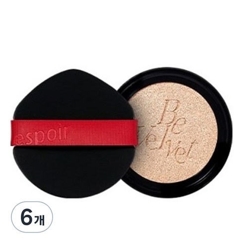 에스쁘아 비벨벳 커버 뉴클래스 쿠션 파운데이션 리필 13g, 23호 베이지, 6개