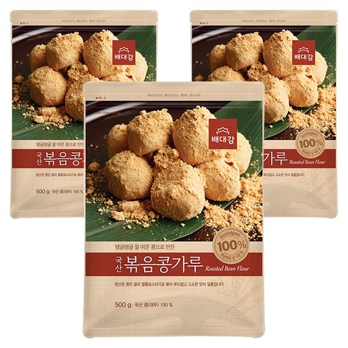 배대감 국산 볶음콩가루, 3개, 500g