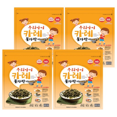 바다모아 카레 돌자반볶음, 60g, 4개
