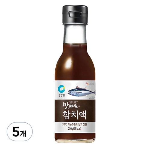 청정원 맛선생 참치액, 250ml, 5개