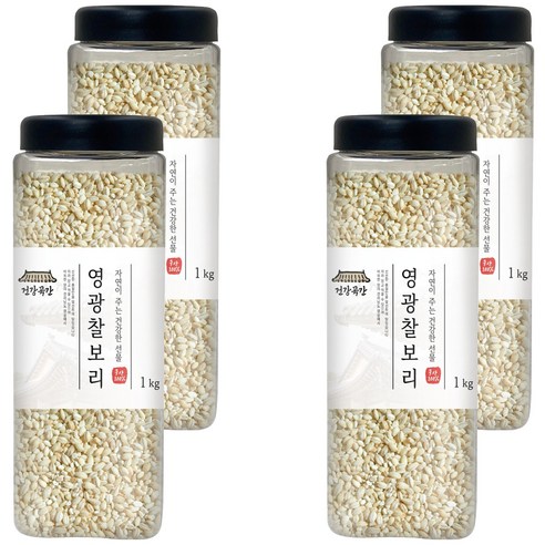 건강곡간 영광 찰보리, 1kg, 4개