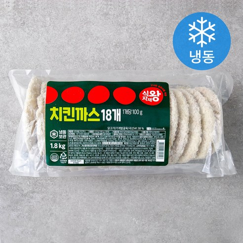 식자재왕 실속 치킨까스 (냉동), 1.8kg, 1개