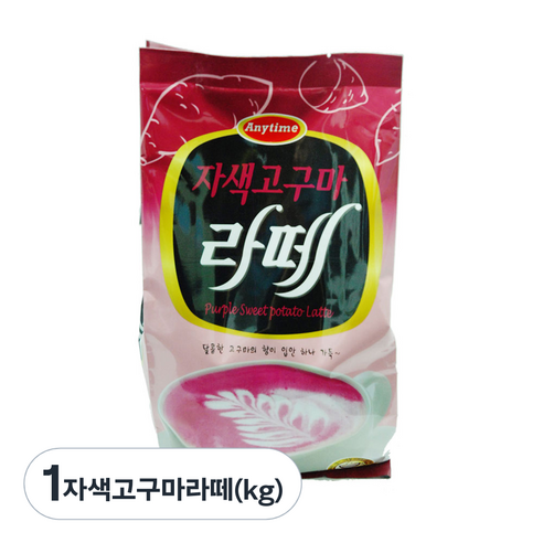 위드고 자색고구마 라떼 파우더, 1개입, 4개, 1kg