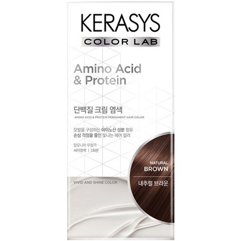 케라시스 단백질 크림 염모제 120g, 1개, 내추럴브라운