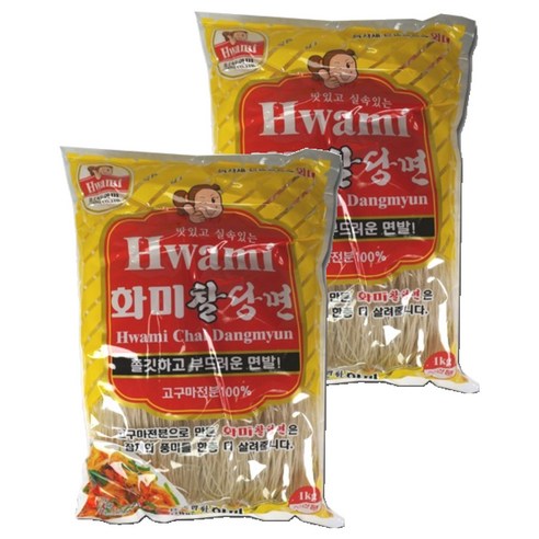 화미 찰당면, 1kg, 2개