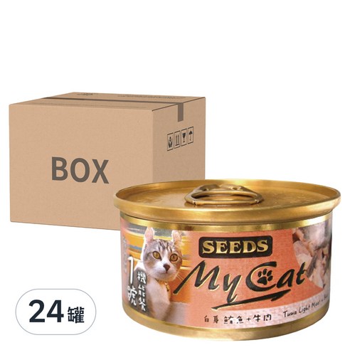 新春特惠 SEEDS 惜時 貓副食罐頭 MyCat我的貓 白身鮪魚+吻仔魚