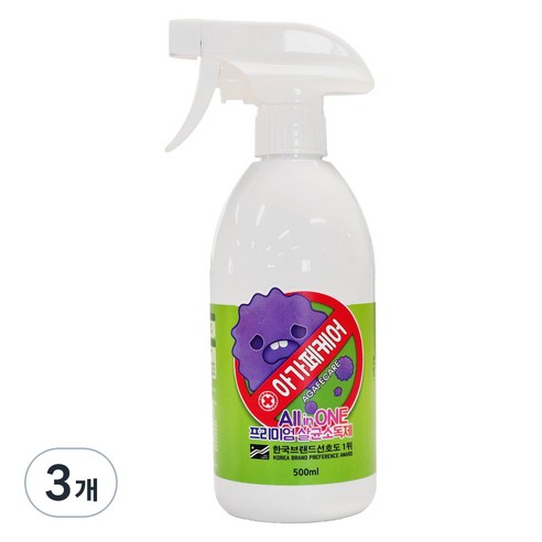 아가페케어 살균소독제, 500ml, 3개