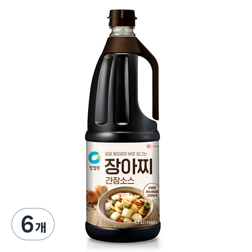 대상 청정원 장아찌 간장소스, 6개, 1.7L