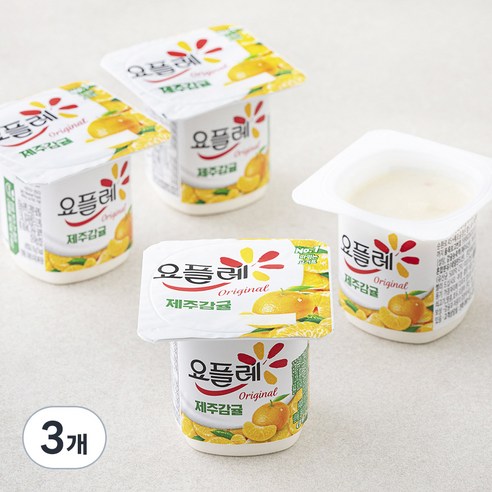 요플레 오리지널 제주감귤, 85g, 4개입, 3개
