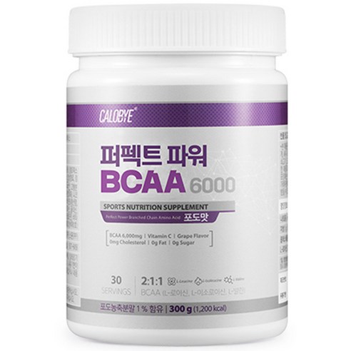 칼로바이 퍼펙트 파워 BCAA 6000 아미노산, 300g, 1개