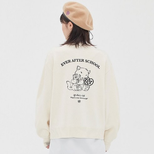 타게토 여성용 BALLOON SCALLOP CARDIGAN