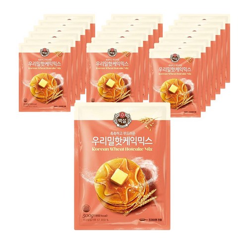 백설 우리밀 핫케익 믹스, 500g, 20개