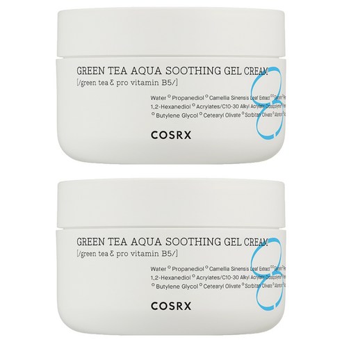 코스알엑스 하이드리움 그린티 아쿠아 수딩 젤 크림, 50ml, 2개