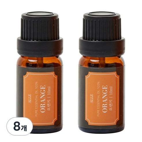 알레 비건 아로마 에센셜 오일 오렌지, 10ml, 8개
