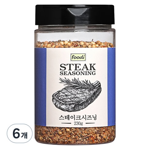 자연앤푸드 스테이크시즈닝, 230g, 6개