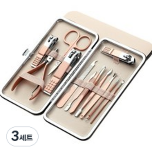 유니트리 손톱깍이 12종 세트, 3세트, 혼합색상