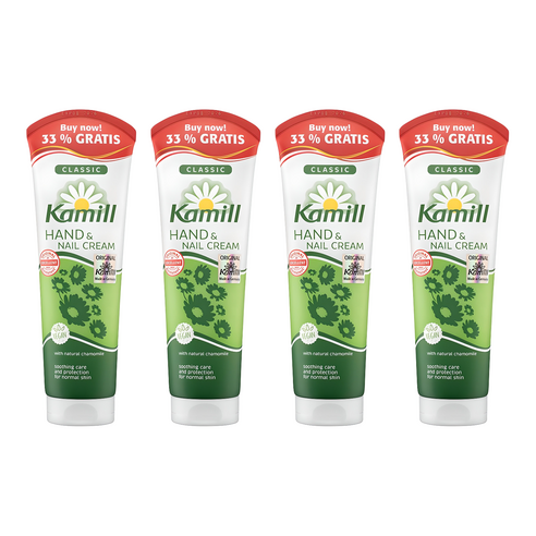 카밀 핸드 앤 네일 크림 클래식 카모마일, 133ml, 4개