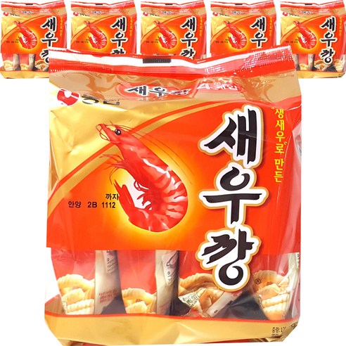 농심 새우깡, 120g, 6개
