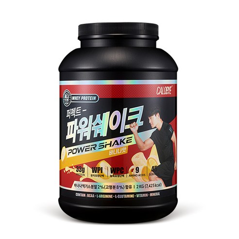 칼로바이 퍼펙트파워쉐이크 대용량 단백질보충제 프로틴 BCAA 바나나맛