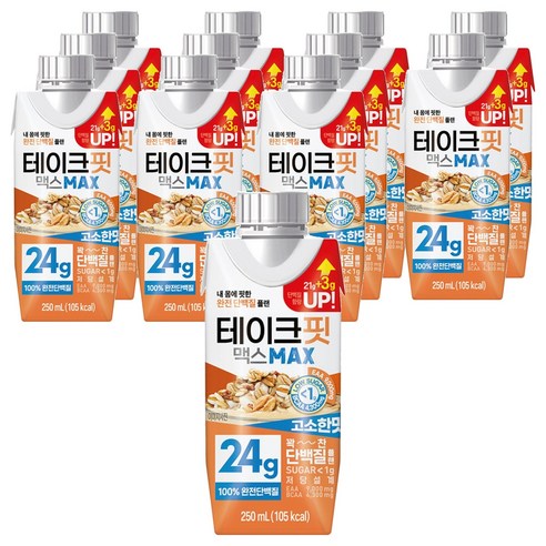 테이크핏 맥스 고소한맛 드링크믹스, 250ml, 12개