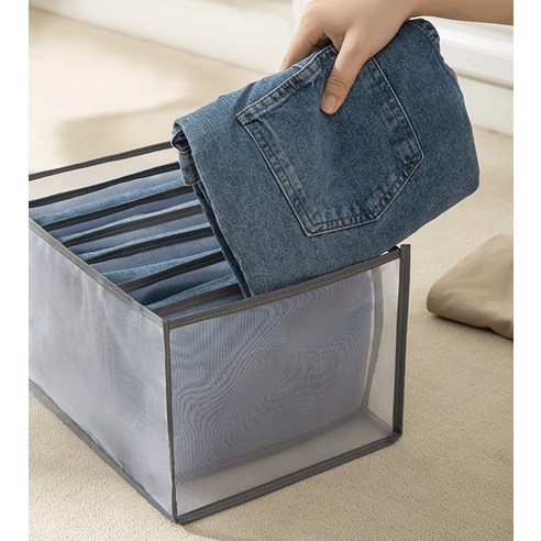 깔끔하고 통풍이 잘 되는 옷장을 위한 디오셀의 공간 절약형 망사 통풍 옷장 정리함