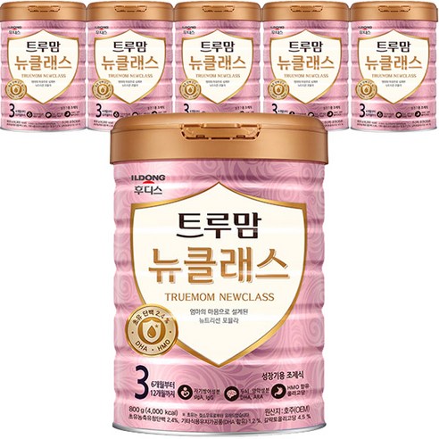 일동후디스 트루맘 뉴클래스 분유 3단계, 800g, 6개