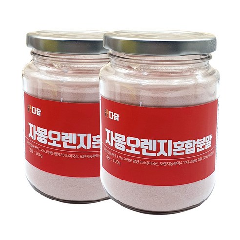 다담 자몽오렌지 혼합 분말, 200g, 2개