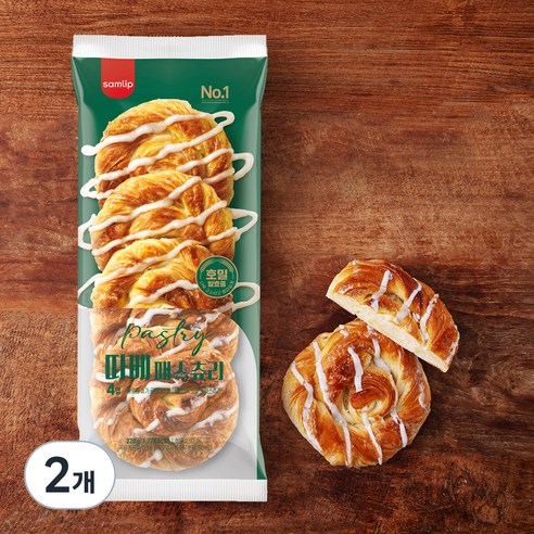 삼립 발효버터 따베패스츄리, 80g, 4개입, 2개