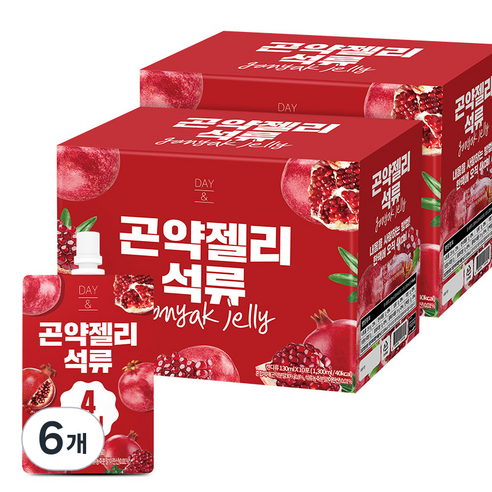 참앤들황토농원 데이 앤 석류 곤약젤리 10p, 6개