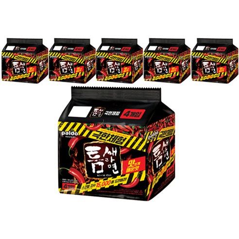 팔도 스코빌 지수 15000에 도전하라 틈새라면 극한체험 120g, 24개
