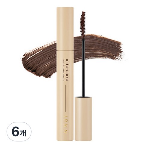 입큰 아시안카라 마스카라 7g, 1호 머쉬룸토스트 초코브라운, 6개