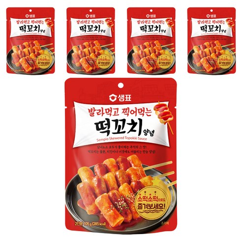 샘표 발라먹고 찍어먹는 떡꼬치 양념, 105g, 5개