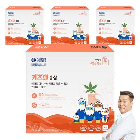키즈텐 홍삼, 600g, 4개