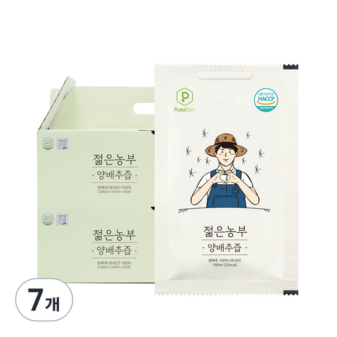 푸릇담 젊은농부 양배추즙, 3L, 7개