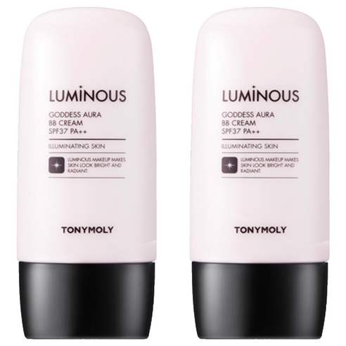 토니모리 루미너스 여신광채 비비크림 SPF37 PA++, 1호 화사한 베이지, 45g, 2개