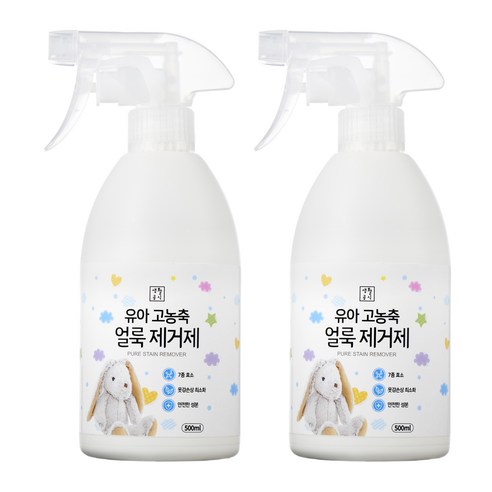 생활공식 유아 고농축 얼룩제거제, 500ml, 2개